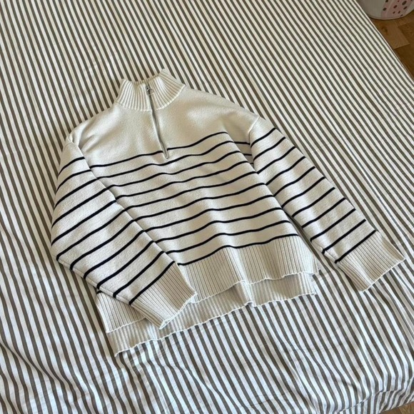 ZARA STRIPED SWEATER - Picture 2 of 5